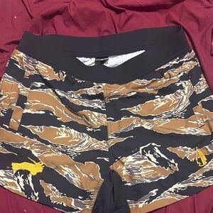 Stylish Women's Athletic Shorts in Black and Brown